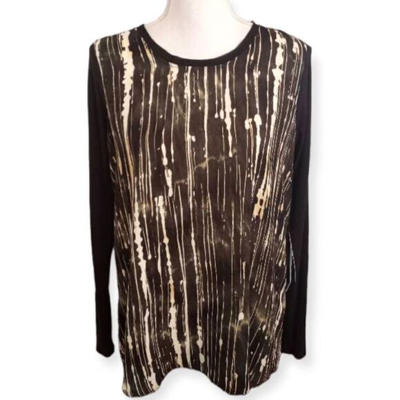 Simply VERA VERA WANG GREEN SHADOW GAEDEN BLOUSE SZ.M NWT - Picture 1 of 9